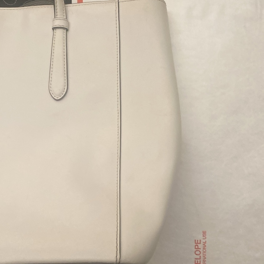 KATE SPADE White Leather Tote Bag Size 11” x 16” x 6” approximately - Picture 9 of 9